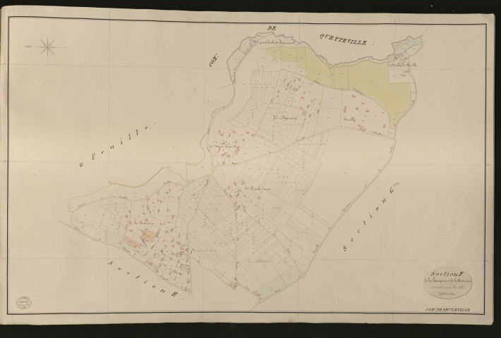 Beuzeville. Section F _ de la hanquerie et de la Bertnière _ 3e et dernière Feuille