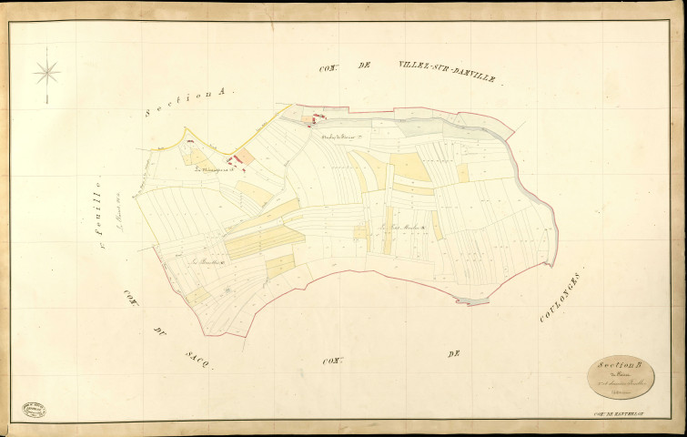 Manthelon. Section B _ du Clairet _ 2e et dernière Feuille