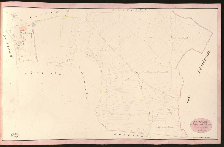 Longchamps. Section F _ du Clos Potard et de la belle Lande _ 1re de 3 Feuilles