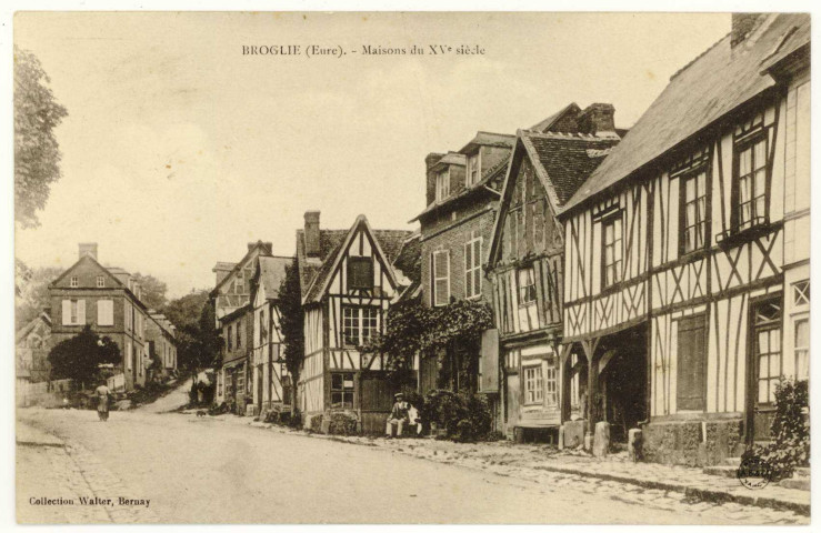 Berville-sur-Mer. Maisons du XVe siècle.
