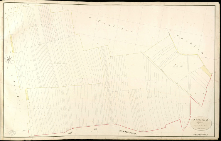 Hécourt. Section B _ d'Hécourt _ 2e de 4 Feuilles