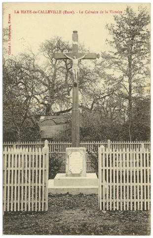Haye-de-Calleville (La). Le Calvaire de la Victoire.