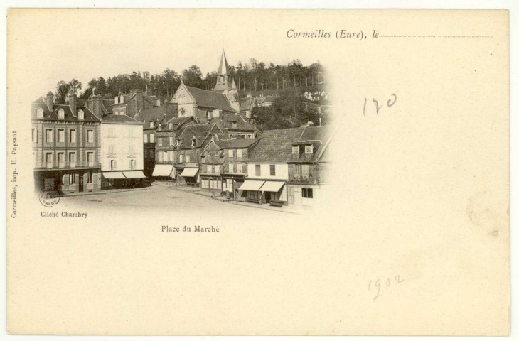 Cormeilles. Place du Marché.