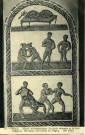 SFAX. - Musée archéologique. La lutte romaine et la lutte indigène. Mosaïque provenant de Thyna