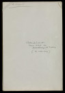 Cahier manuscrit.