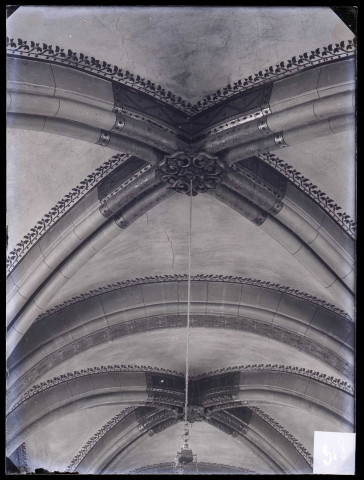 Église de Saint-Aubin-de-Scellon (Eure), voûtes.