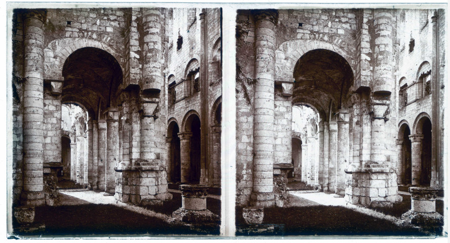 Ruines de l'abbaye de d'Hambye à Percy (Manche).