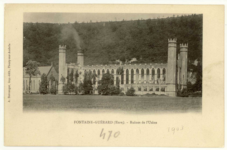 Douville-sur-Andelle. Ruine de l'usine.
