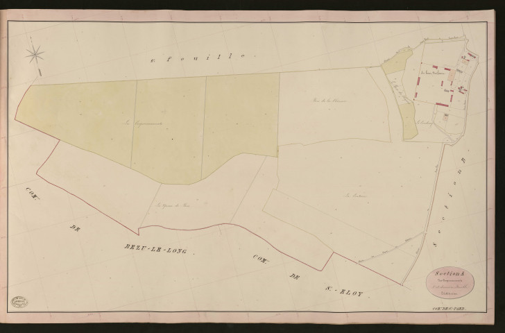 Saint-Paër. Section A _ Cocquereaumonts _ 3e et dernière Feuille