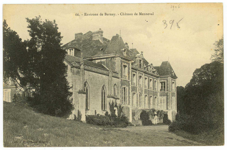 Menneval. Environs de Bernay. - Château de Menneval.