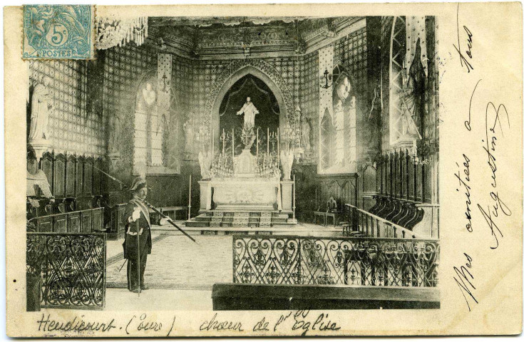 Heudicourt. Choeur de l'Eglise.