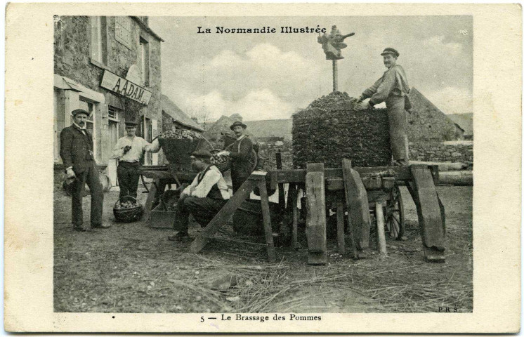 Divers. La Normandie illustrée. - Le Brassage des Pommes.