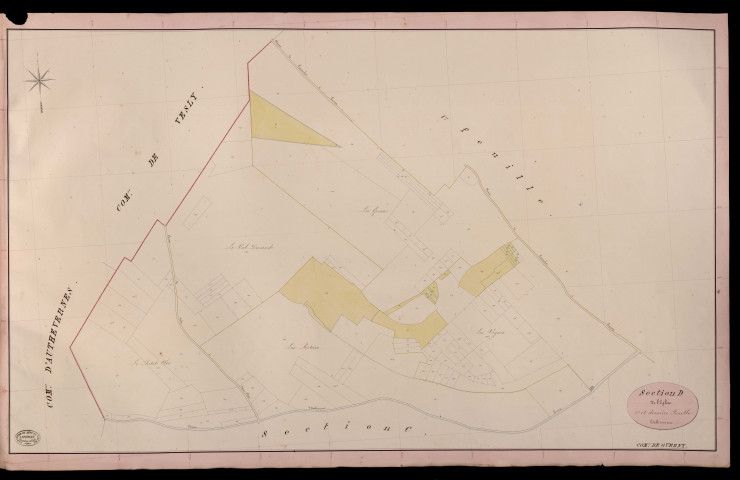 Guerny. Section D _ de l'Eglise _ 2e et dernière Feuille