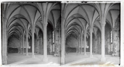 Abbaye et dépendances du Mont-Saint-Michel (Manche), la salle des Hôtes de la Merveille.