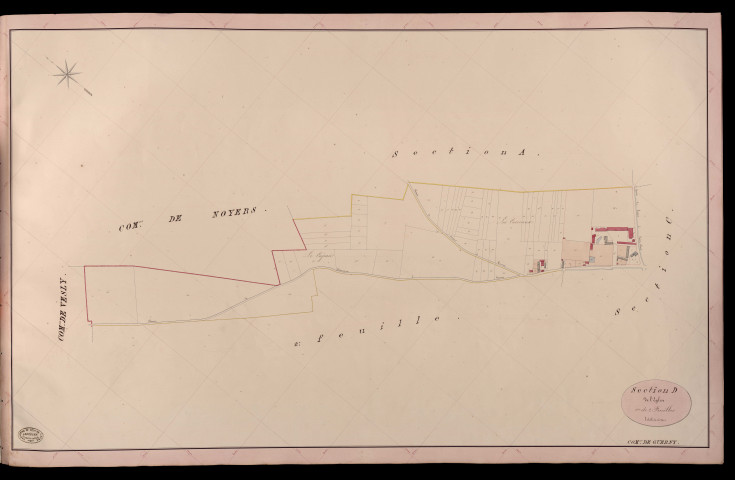 Guerny. Section D _ de l'Eglise _ 1re de 2 Feuilles