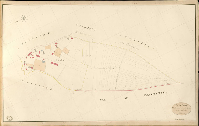 Boissy-sur-Damville. Section D _ de la Brétonnie et des Longschamps _ 2e de 3 Feuilles