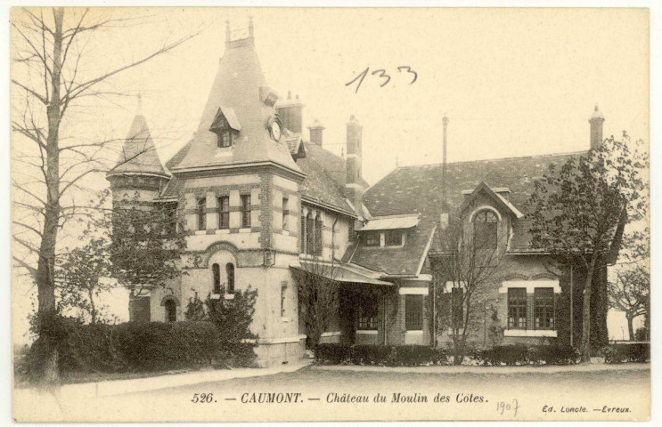 Caumont. Château Moulin des Côtes.