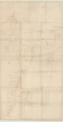 Neaufles-Auvergny - 1- "Neaufle. Vicomté de Breteuil". * 2- "Plan des terres et la fieffe du Trousselin relevant du domaine dudit Bretheuil. 1ier ". *