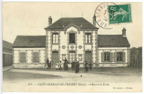 Saint-Germain-de-Fresney. Mairie et Ecole.