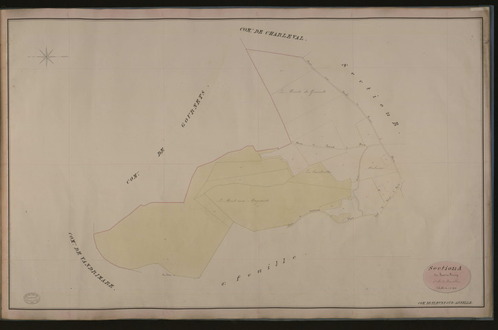 Fleury-sur-Andelle. Section A _ du Bois du Perrey _ 1re de 2 Feuilles