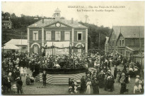 Charleval. Fêtes des Fleurs du 25 Juillet 1909 - Les Tréteaux de Gaultier Garguille.