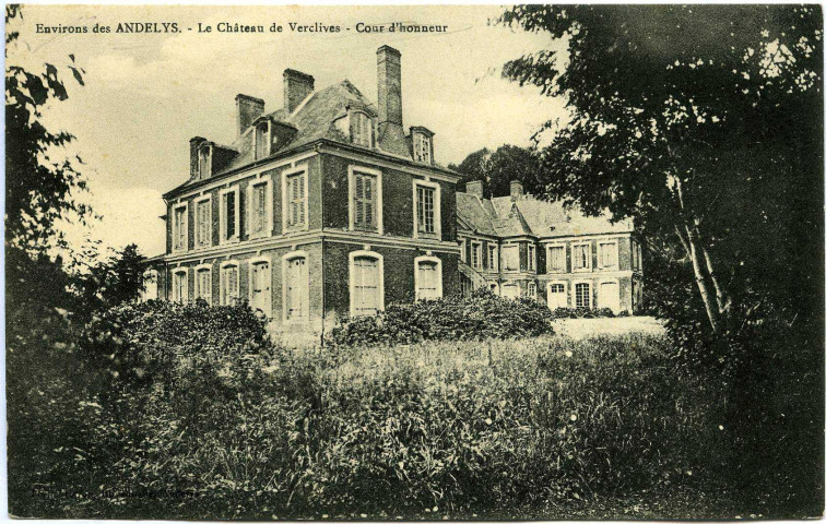 Mesnil-Verclives (Le). Le Château de Verclives - Cour d'Honneur.