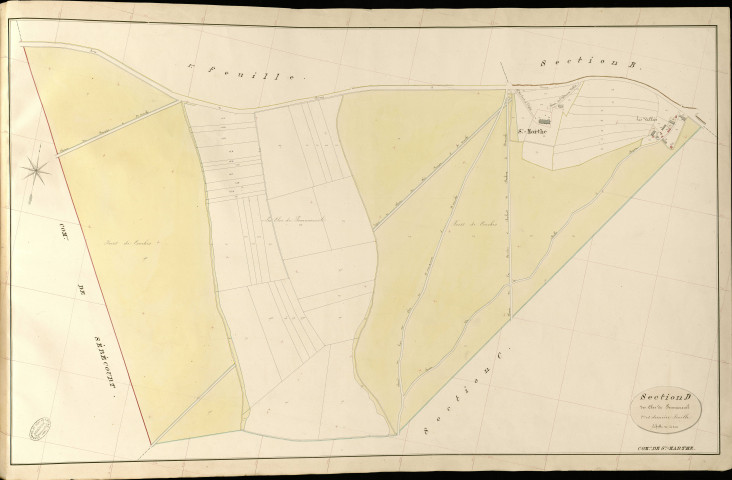 Sainte-Marthe. Section D _ de Pommereuil _ 2e et dernière Feuille