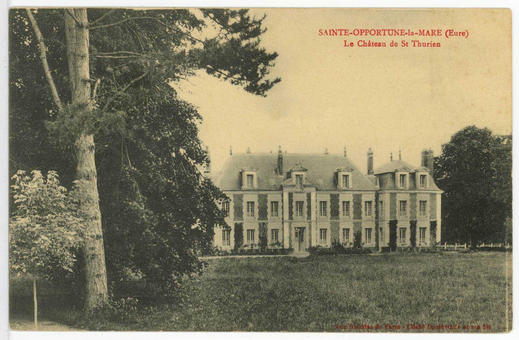 Sainte-Opportune-la-Mare. Le Château de St-Thurien.