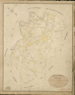 Coulonges. Tableau d'assemblage _ du Plan Parcellaire de la Commune de Coulonges _ Canton de Damville - Evreux - Eure. _ Terminé sur le Terrain le 28 Décembre 1838 , sous l'administration de M. de Monicault, Préfet _ M. Davoud, Maire _ sous la Direction de M. Garnier, Directeur des Contributions directes _ M. Le Fébure, Géomètre en Chef. _ Par M. Lefebure, Géomètre de 1re classe.