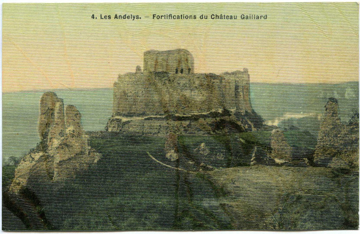 Andelys (Les). Fortifications du Château Gaillard.