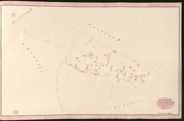 Longchamps. Section F _ du Clos Potard et de la belle Lande _ 3e et dernière Feuille