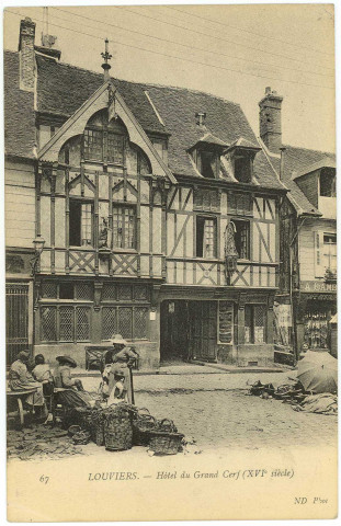Louviers-Ville. Hôtel du Grand Cerf (XVIe siècle).