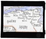 Dessin d'une carte de l'Afrique du Nord.
