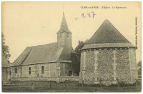 Glos-sur-Risle. L'Eglise - Le Pigeonnier.