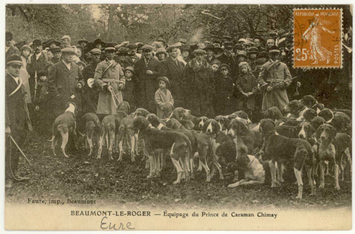 Beaumont-le-Roger. Equipage du Prince de Caraman-Chimay.