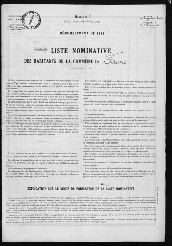 FAINS 1936