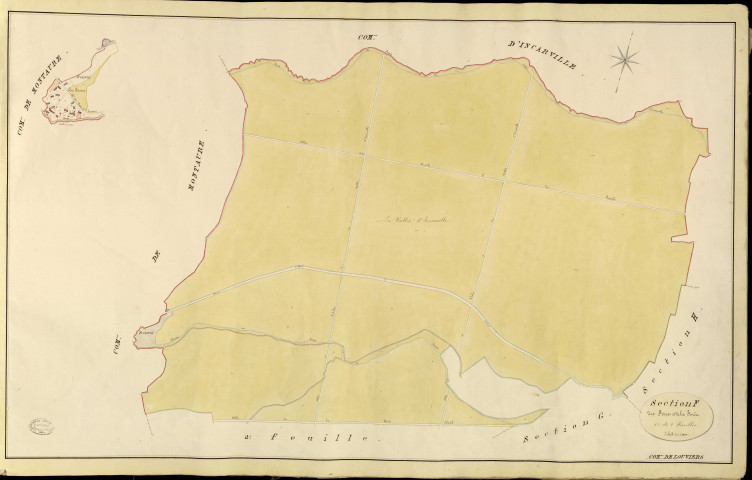 Louviers. Section F _ des Fosses et de la Forêt _ 1re de 2 Feuilles