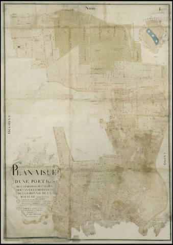 Saint-Julien-de-la-Liègue - "Plan visuel d'une portion de la paroisse …". *