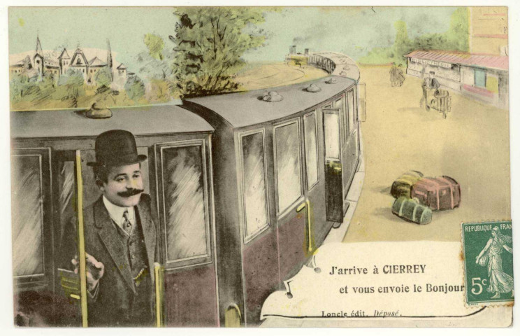 Cierrey. J'arrive à Cierrey et vous envoie le Bonjour.