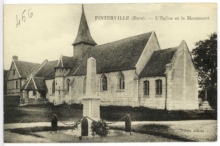 Pinterville. L'Eglise et le Monument.