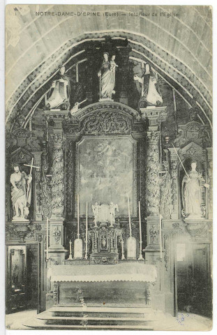 Notre-Dame-d'Epine. Intérieur de l'Eglise.