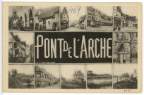 Pont-de-l'Arche. Carte souvenir.