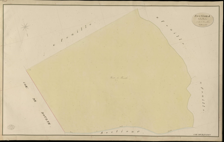 Mandres. Section A _ de la Forêt _ 1re de 3 Feuilles