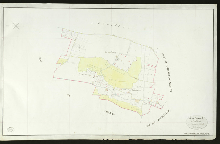Notre-Dame-de-Préaux. Section B _ du Vert Buisson _ 2e et denrière Feuille