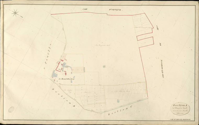 Mesnil-Hardray (Le). Section A _ du héloup et du Mesnil _ 2e et dernière Feuille