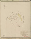 Sainte-Colombe-près-Vernon. Tableau d'assemblage _ du Plan Parcellaire de la Commune de Ste Colombe _ Canton de Vernon - Evreux - Eure. _ Terminé sur le Terrain en 1825, sous l'administration de M. Le Vicomte Raymond Delaitre, Préfet _ M. de Roycourt, Maire _ et sous la Direction de M. Aubelin, Directeur des Contributions directes _ M. Hautier, Géomètre en Chef. _ Par M. Roger, Géomètre de 1re classe.