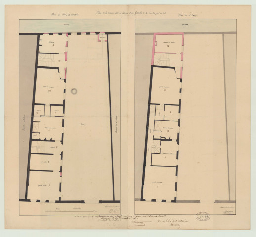 Evreux _"Plan de la maison sise à Evreux, rue Gasville n°4".