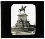 Monument de Garibaldi sur le Janicule à Rome (Italie).