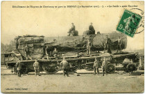 Bernay. Déraillement de l'Express de Cherbourg en Gare de Bernay (10 septembre 1910). - 7. - "Le Pacific" après l'accident.