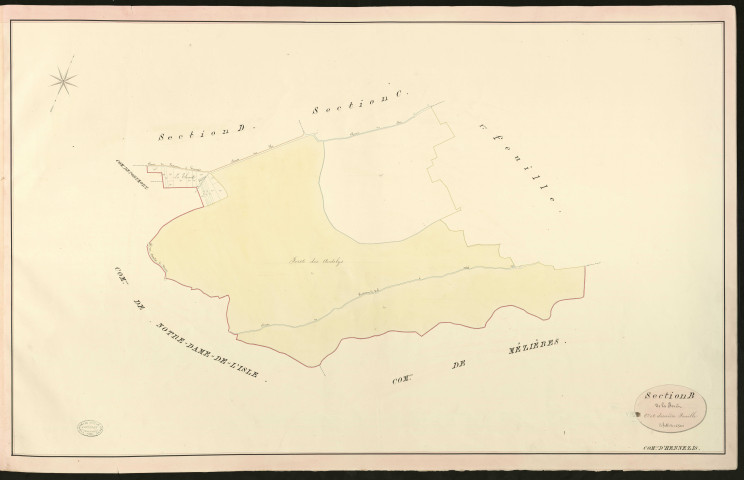 Hennezis. Section B _ de la Forêt _ 2e et dernière Feuille